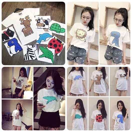 Áo phông in thú Giá bán: 60.000đ