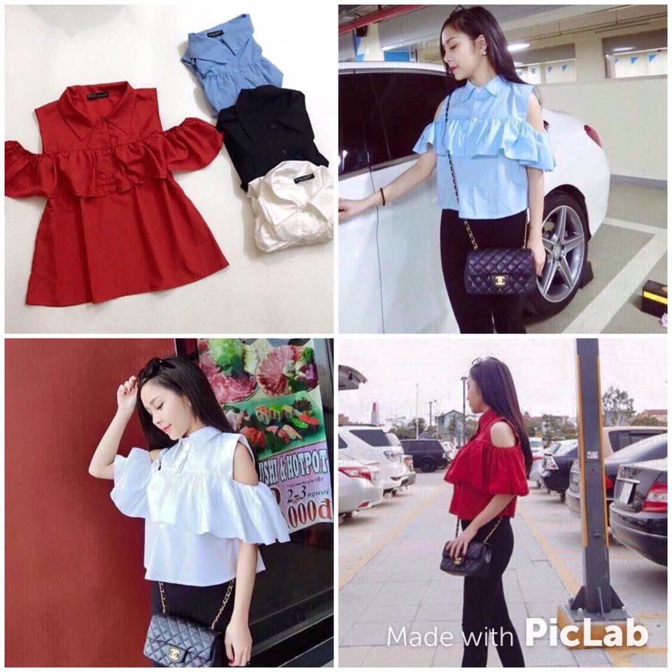 Áo trễ vai cổ đức Giá bán: 125.000đ