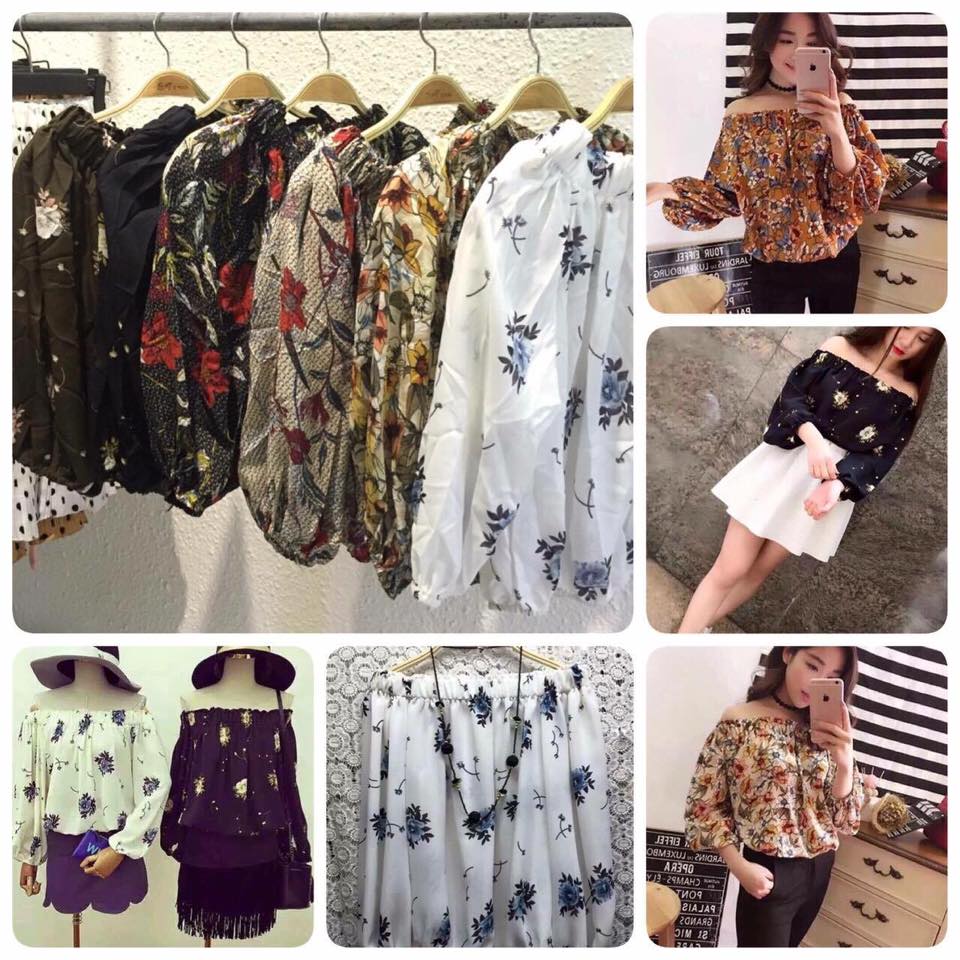 Áo trễ vai hoa nhí Giá bán: 135.000đ