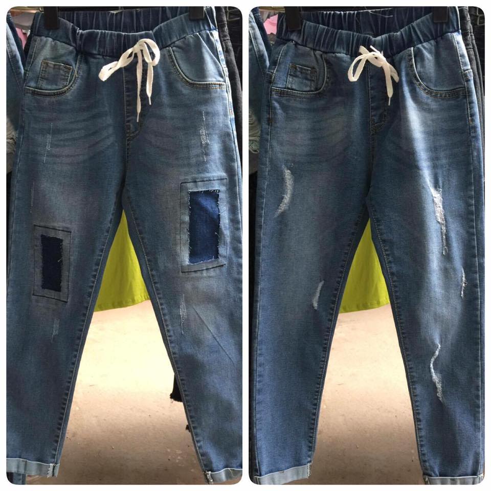 Quần bò baggy cạp chun Giá bán: 220.000đ