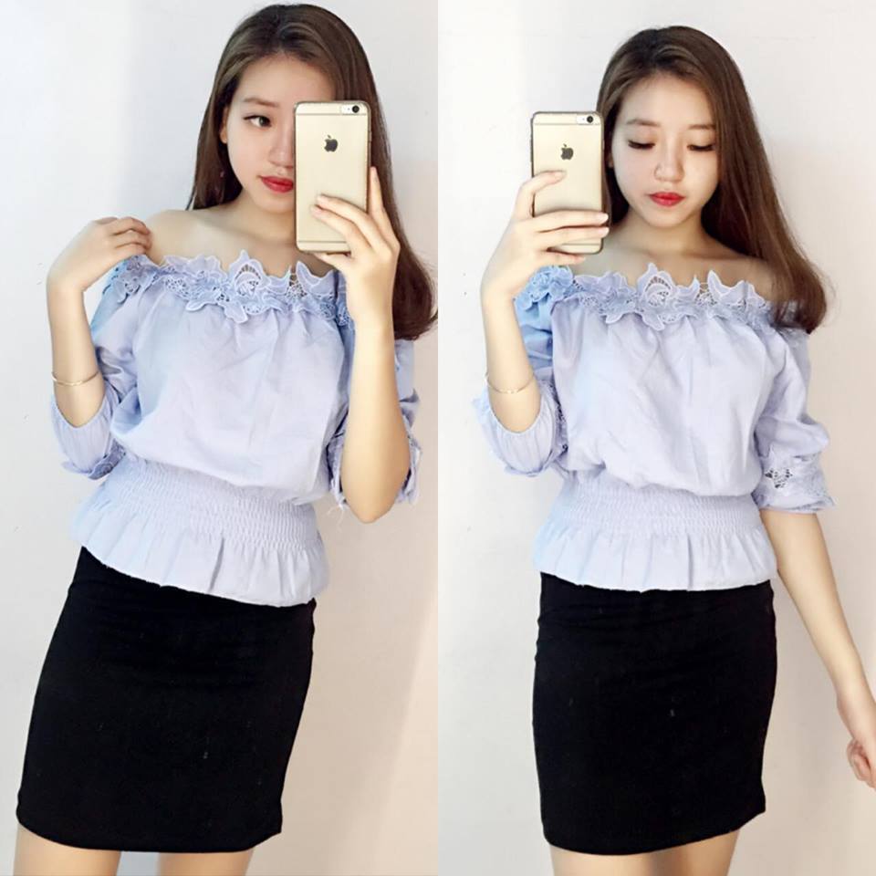 Áo thô trễ vai ren Áo thô trễ vai ren Giá bán: 130.000đ