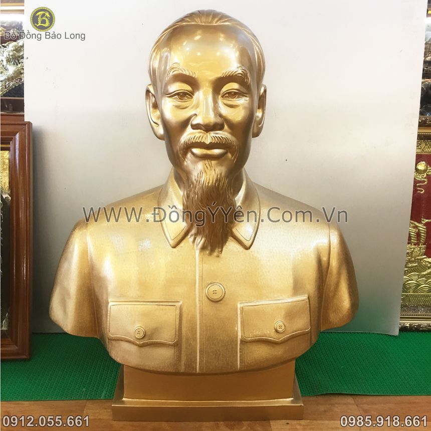 TƯỢNG ĐỒNG CHÂN DUNG BÁC HỒ Giá bán: 10.000.000đ