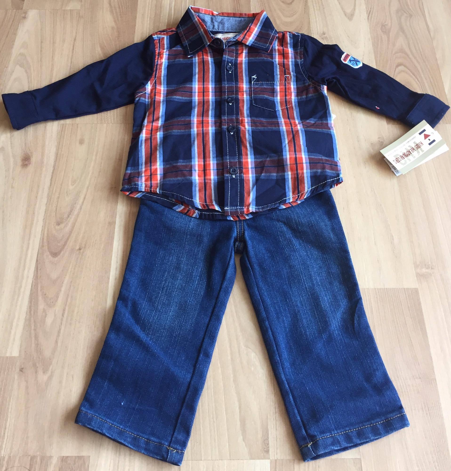 Set áo sơ mi + quần Jean dài lưng thun hàng hiệu Mỹ Set áo sơ mi + quần Jean dài lưng thun hàng hiệu Mỹ Giá bán: 340.000đ