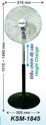 Quạt Đứng công nghiệp chính hãng tại Bình Dương KSM -1845 Giá bán: 0đ