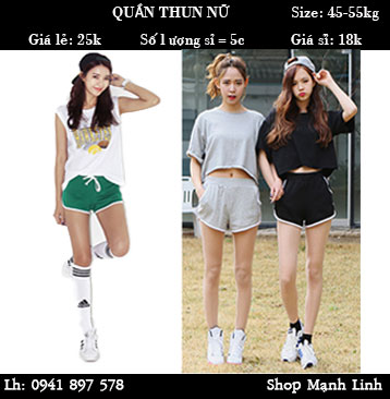 Quần Thun Nữ Giá bán: 25.000đ