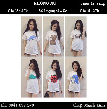 Áo phông Nữ Giá bán: 35.000đ