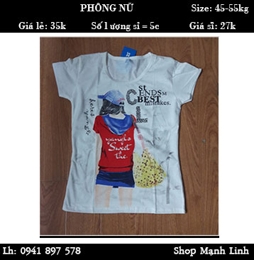 Áo phông Nữ Giá bán: 35.000đ