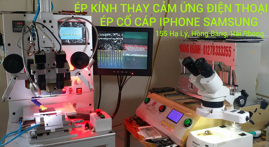 Bảng Giá Ép Kính Thay Cảm Ứng,Ép Cổ Cáp IPhone,Samsung Giá bán: 100đ