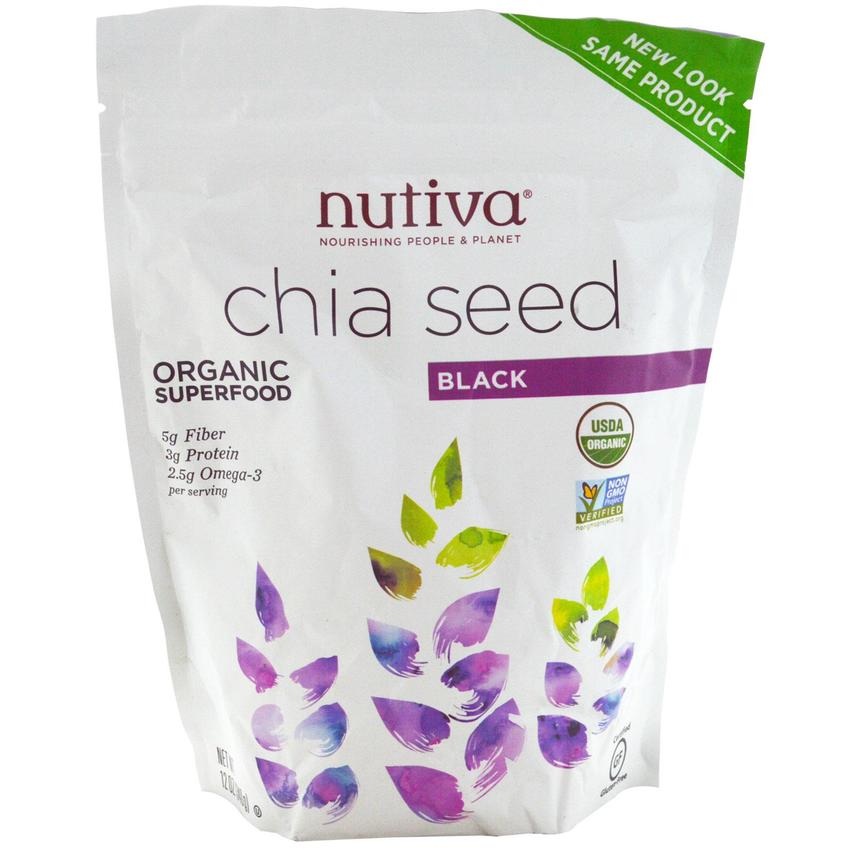 Hạt Chia Seed Black Nutiva Organic USA 907g tốt cho tim mạch, giảm cân và sức khỏe gia đình Giá bán: 365.000đ