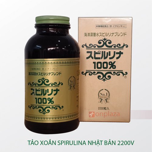 Tảo xoắn Spirulina Nhật Bản Hộp 2200 viên - Tảo vàng cho cơ thể khỏe mạnh Giá bán: 445.000đ