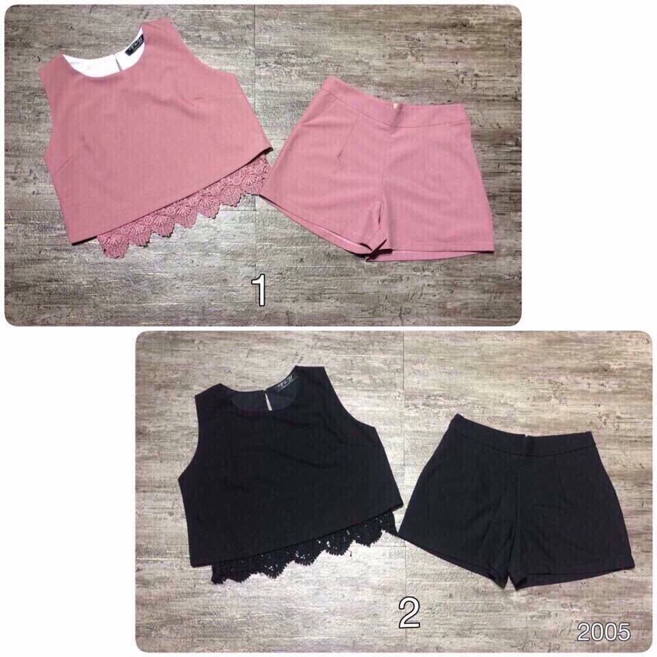 Set bộ short phối ren QC Giá bán: 225.000đ