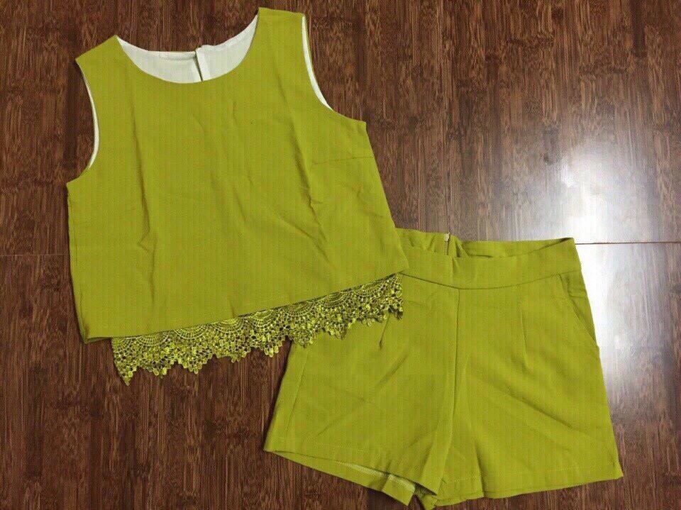 Set bộ short phối ren QC Giá bán: 225.000đ