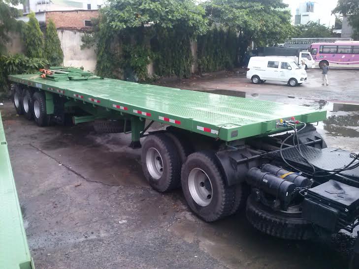 Sơ mi rơ mooc sàn ( chở container)DOOSUNG 40 feet, 3 trục Giao Xe Toàn Quốc Giá bán: 320.000.000đ