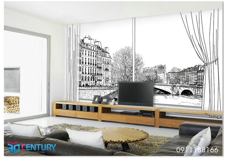 Gạch ốp tường 3D phòng khách Giá bán: 1.900.000đ