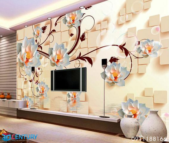 Gạch ốp tường 3D phòng khách Giá bán: 1.900.000đ