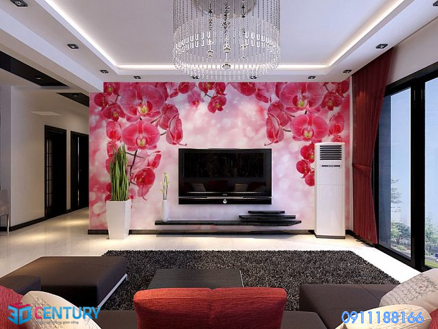 Gạch ốp tường 3D phòng khách Giá bán: 1.900.000đ