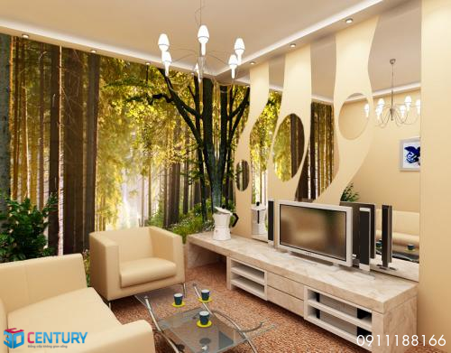 Gạch ốp tường 3D phòng khách Giá bán: 1.900.000đ