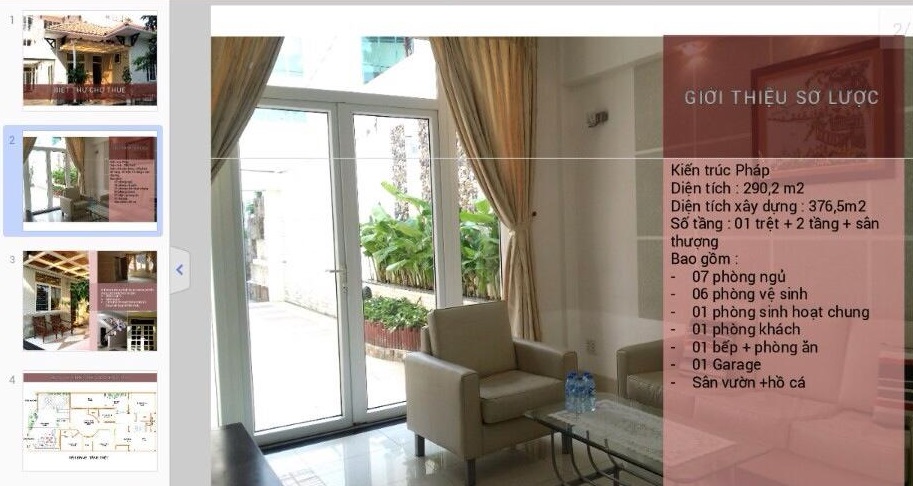 Cho thuê nhà mặt tiền trung tâm Q.1, Q.3, Q.7 HCM Giá bán: 28.000.000đ