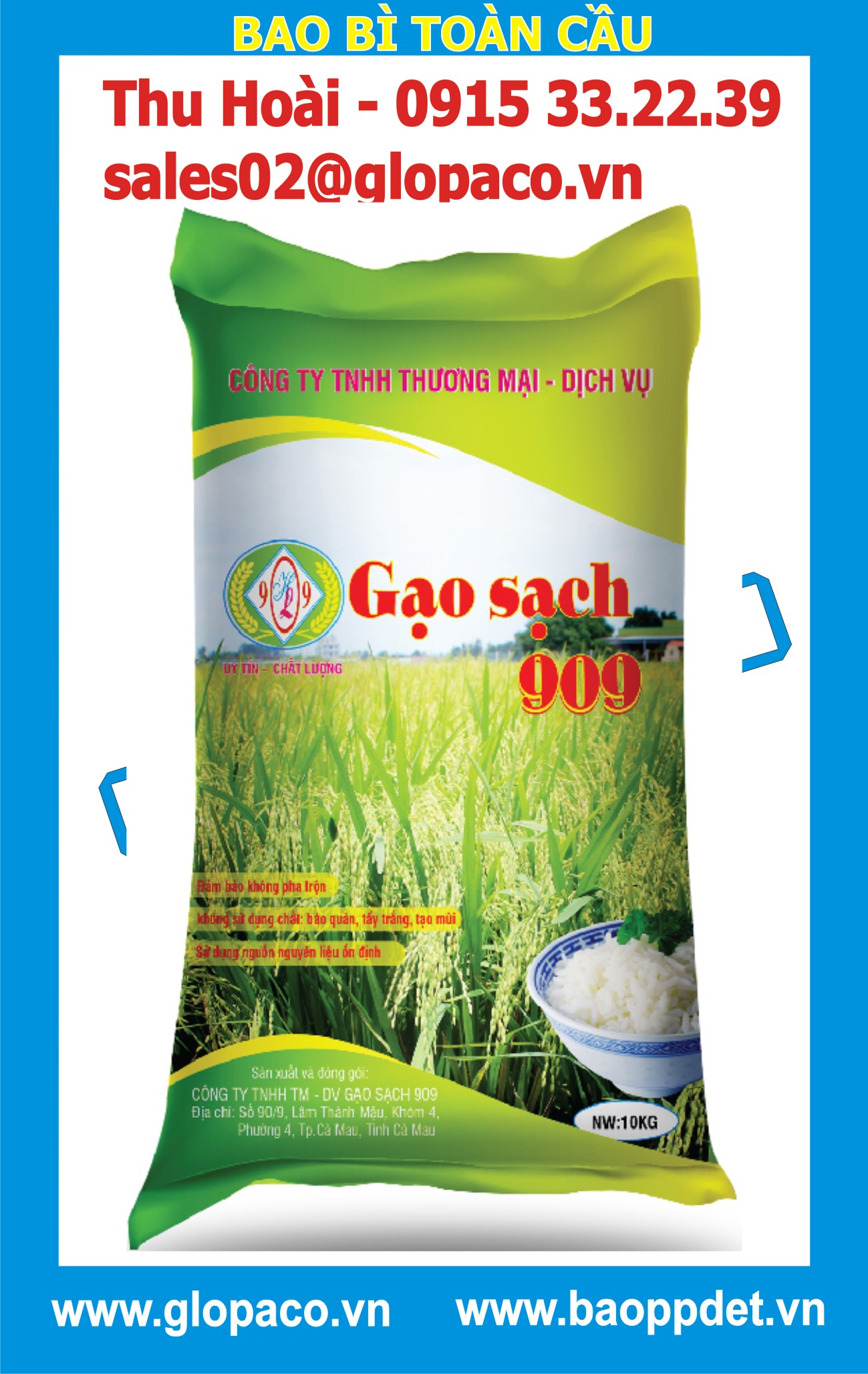 Bao đựng gạo 10kg Giá bán: 4.200đ