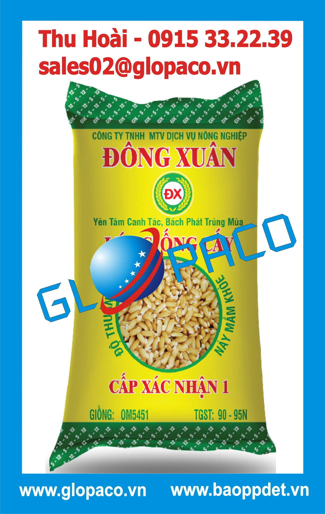 Bao PP dệt đựng lúa giống Giá bán: 10.500đ