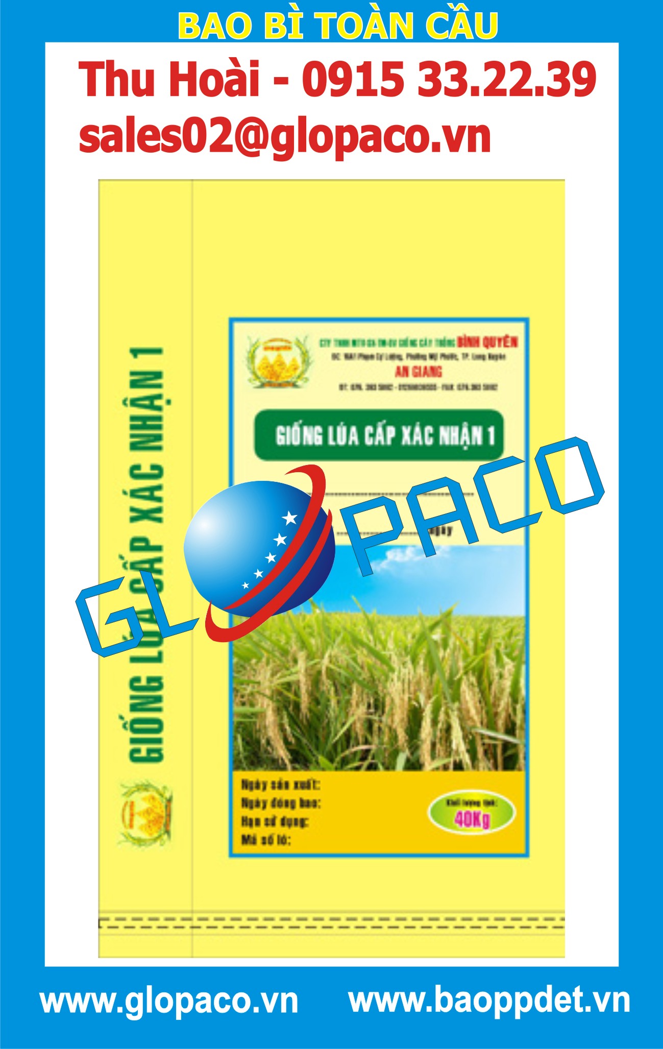 Bao PP dệt đựng lúa giống Giá bán: 10.500đ