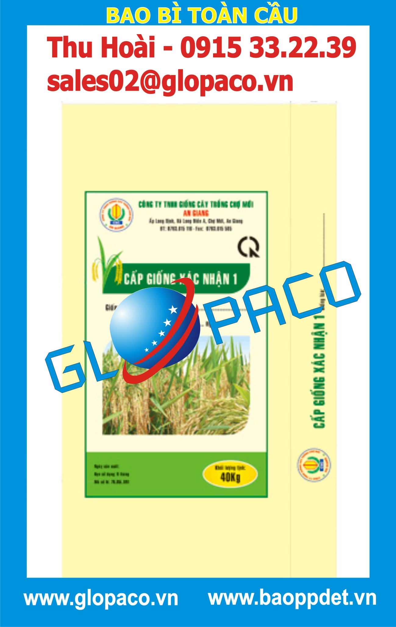 Bao PP dệt đựng lúa giống Giá bán: 10.500đ