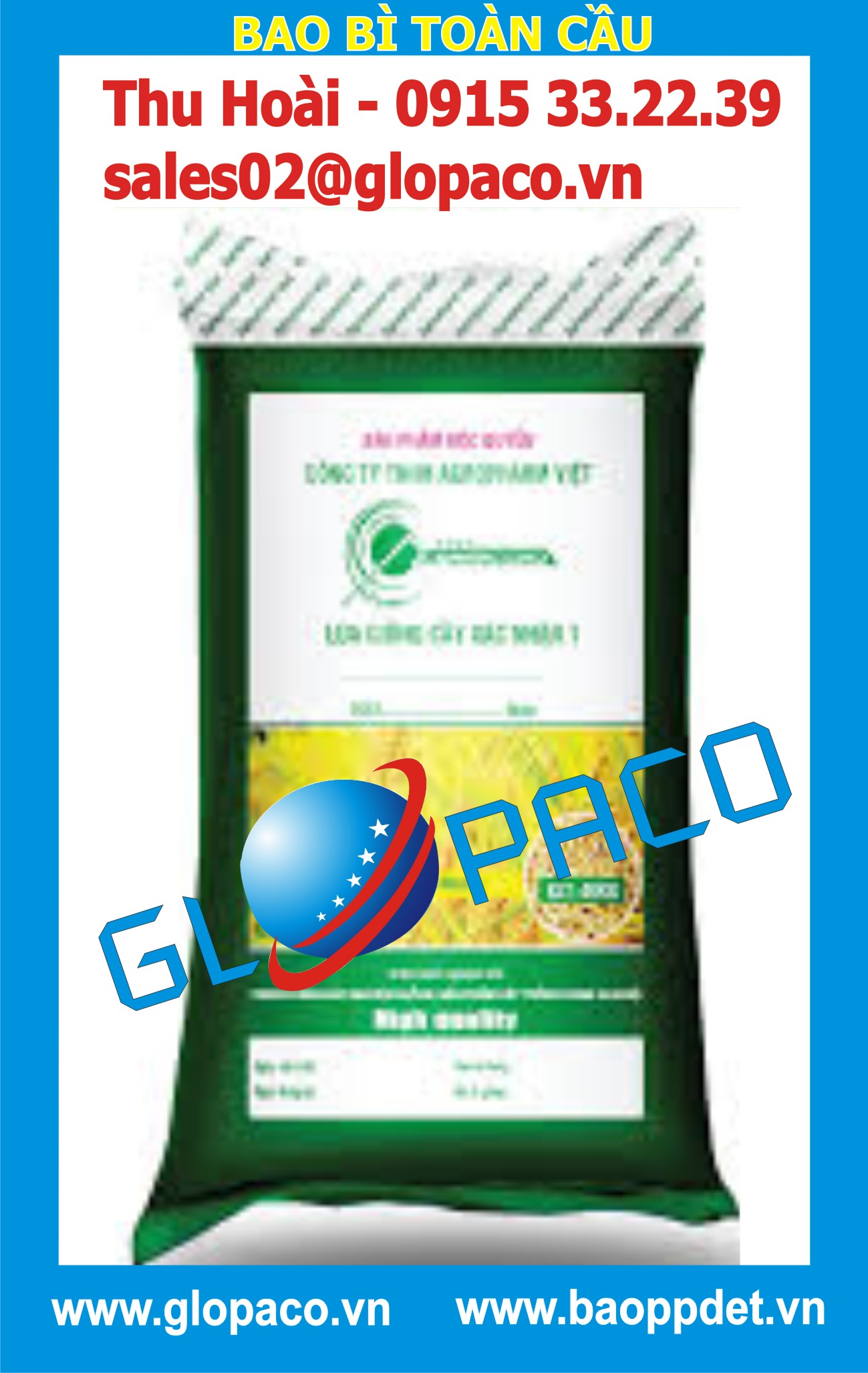 Bao PP dệt đựng lúa giống Giá bán: 10.500đ