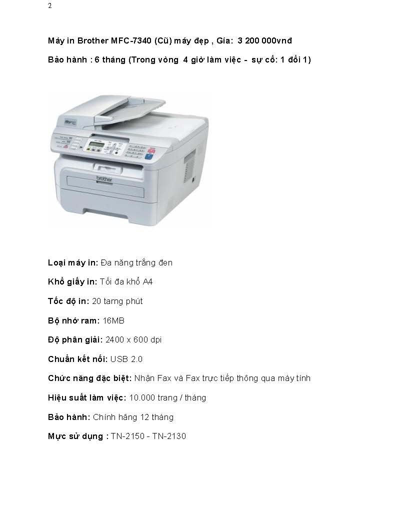 Máy fax cũ các loại Giá bán: 1.000.000đ