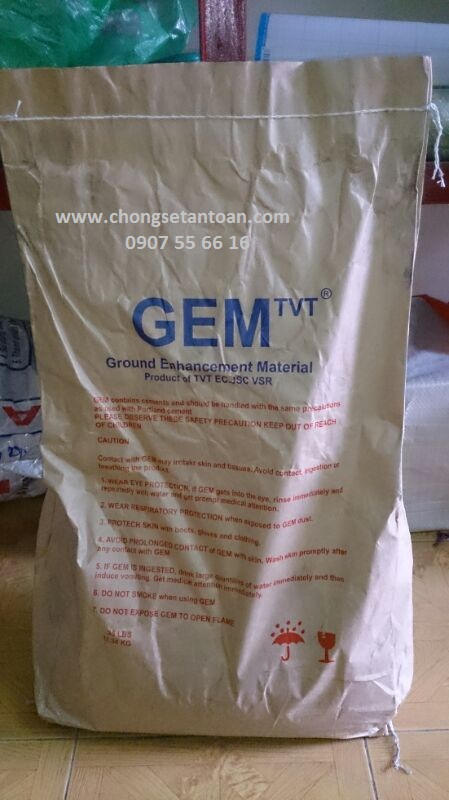 Hóa chất giảm điện trở đất GEM Giá bán: 0đ