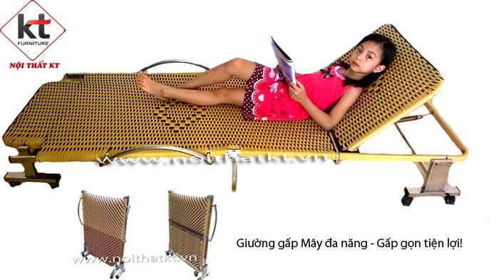 THANH LÝ GIẢM TỚI 40% GIƯỜNG GẤP MÂY ĐA NĂNG mã KT-GM01 Giá bán: 1.770.000đ