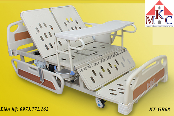 Giường bệnh điều khiển bằng điện và tăng chỉnh độ cao thấp  Giá bán: 33.850.000đ
