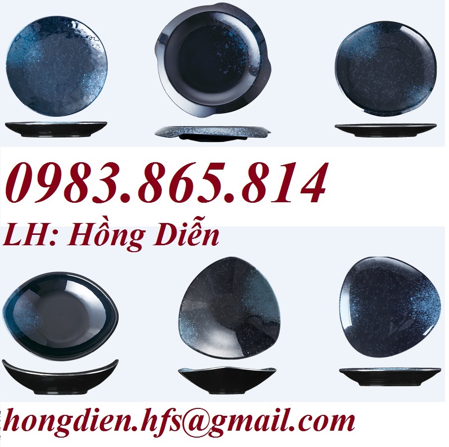 Bát đĩa melamin cao cấp cho nhà hàng nhật, bát đĩa tiệc Giá bán: 56.000đ