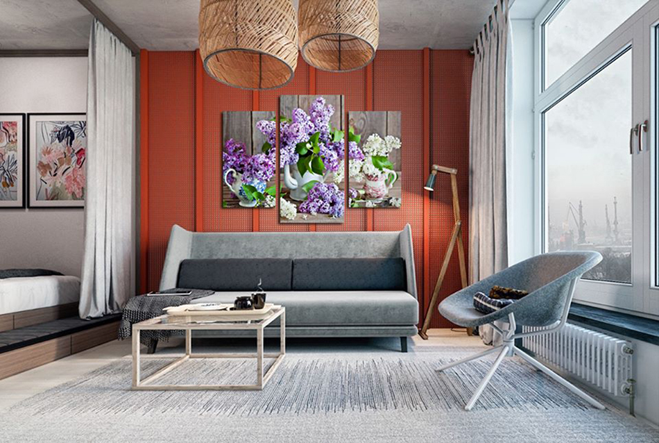 Tranh bộ những bình Hoa DH1246A (kích thước 80x60cm)  Giá bán: 400.000đ