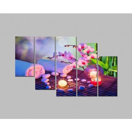 Tranh Spa bộ ánh nến DH1110A (kích thước 150x90cm)  Giá bán: 920.000đ