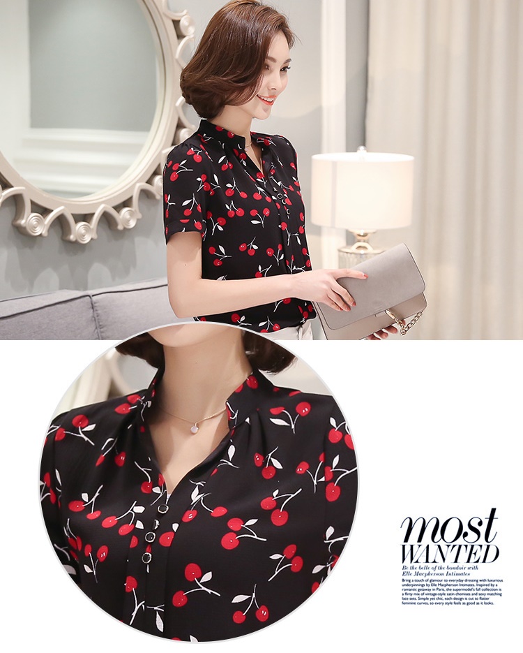 Áo sơ mi nữ tay ngắn họa tiết CHERRY SU51626 Giá bán: 149.000đ