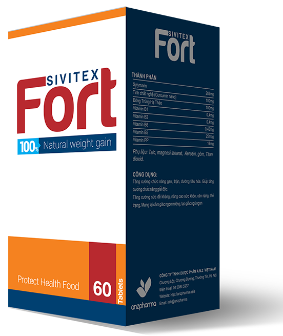 Thuốc tăng cân tự nhiên Sivitexfort  Giá bán: 480đ
