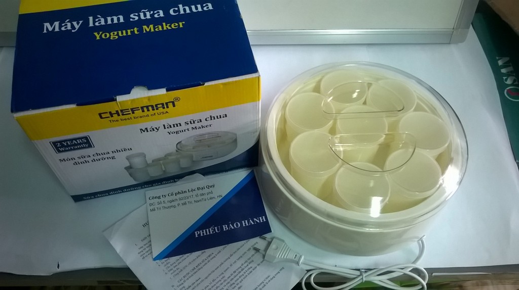 Máy làm sữa chua 8 cốc Giá bán: 200.000đ