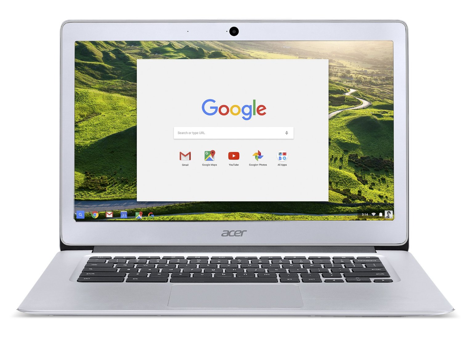 Acer Chromebook 14, Aluminum, 14-inch Full HD, Intel Celeron Quad-Core N3160, 4GB LPDDR3, 32GB, Chrome, CB3-431-C5FM Giá bán: 9.670.000đ