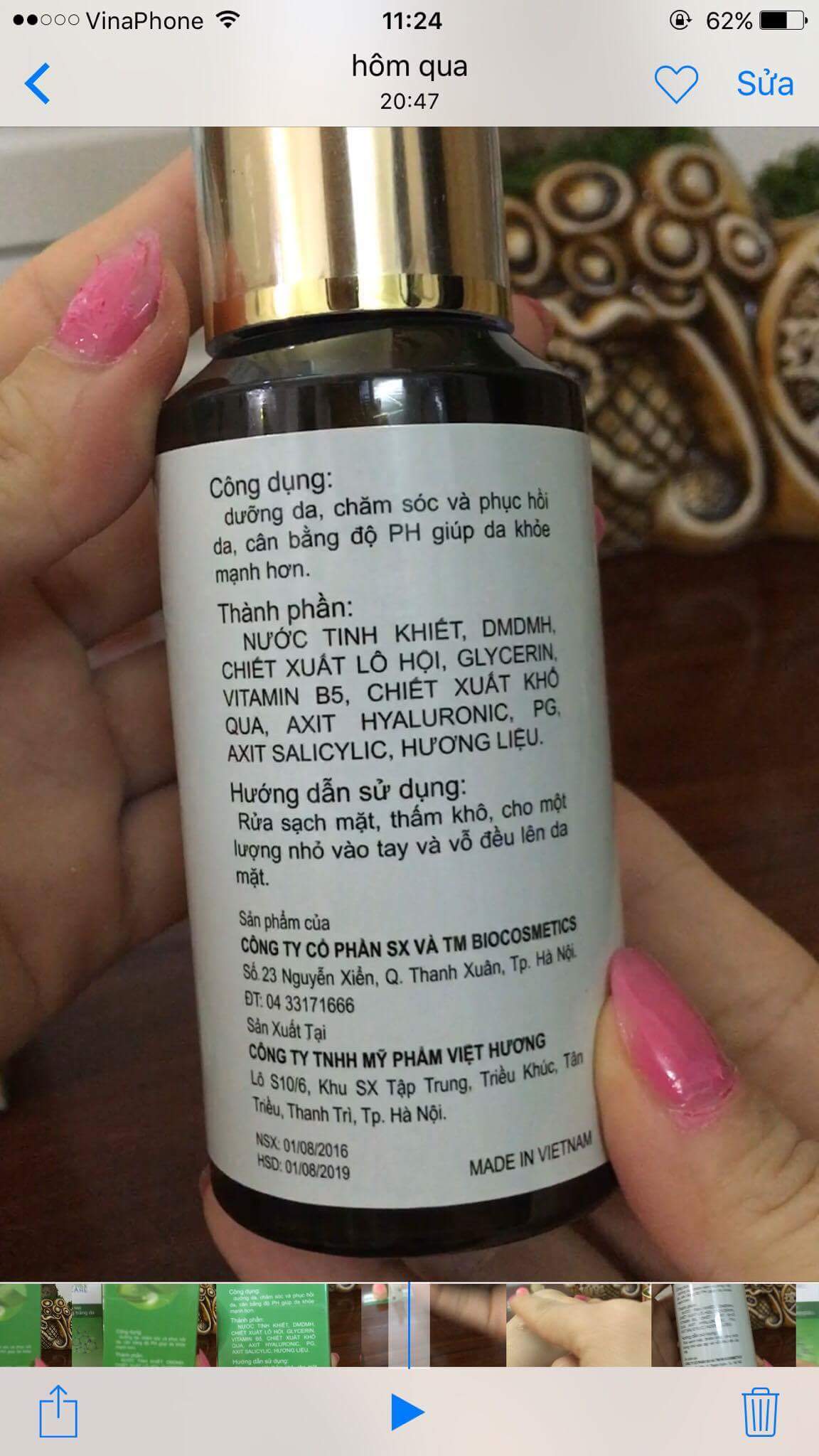 Nước phục hồi da  Giá bán: 310.000đ