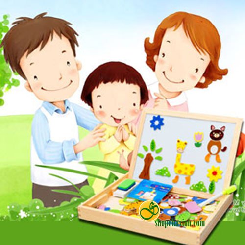 Bảng Viết Nam Châm 2 Mặt Kèm Bộ Ghép Hình Giá bán: 129.000đ