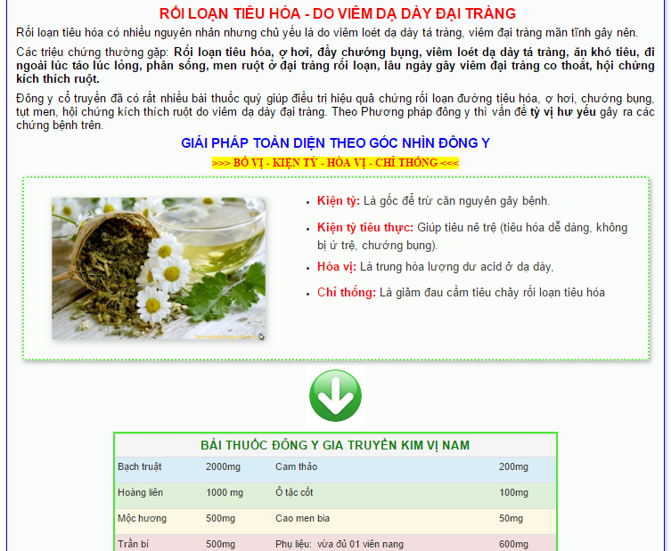 Thực phẩm chức năng Kim Vị Nam Giá bán: 55.000đ