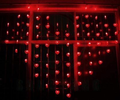 rèm led hình trái tim màu đỏ Giá bán: 250.000đ