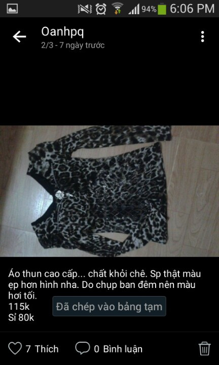 áo hotgirl Giá bán: 95.000đ