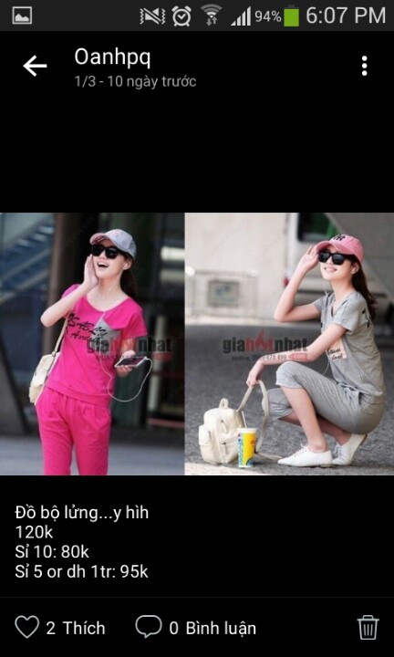 đồ bộ Giá bán: 100.000đ