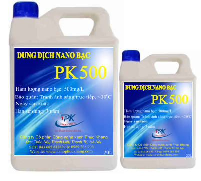 Dung dịch Nano bạc PK500 - Ứng dụng trong y tế và đời sống Giá bán: 450.000đ