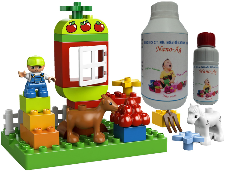 Dung dịch xịt rửa, ngâm đồ chơi an toàn cho bé Nano-Ag Giá bán: 60.000đ