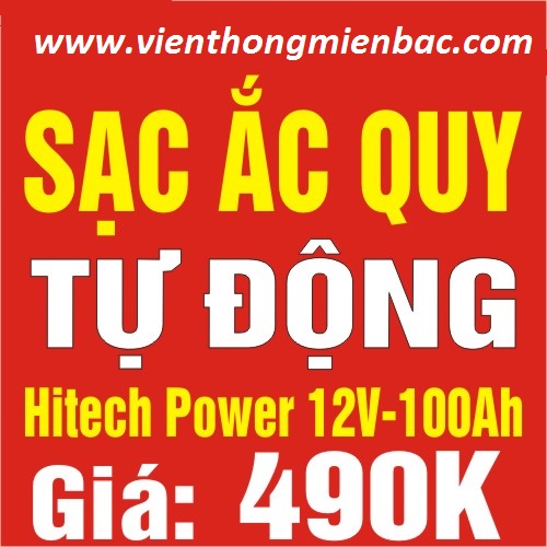 Máy Sạc ắc quy tự động Hitech Power 12V-100Ah Giá bán: 490.000đ