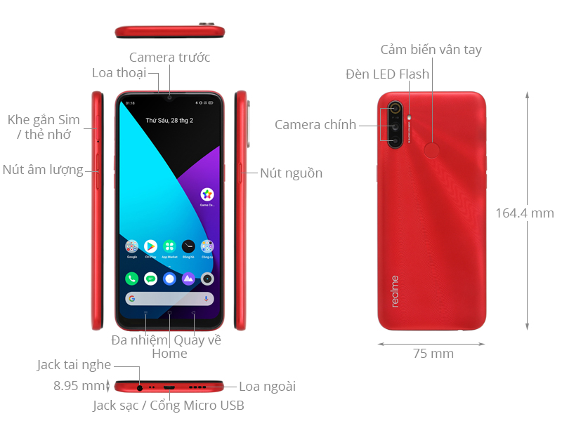 Điện thoại Realme C3 Giá bán: 2.190.000đ