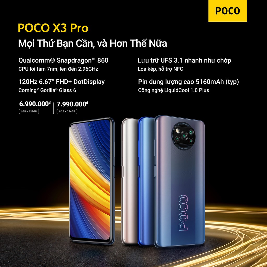 Điện thoại POCO X3 Pro Giá bán: 5.590.000đ