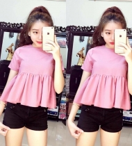 Áo bèo voan kính và trơn